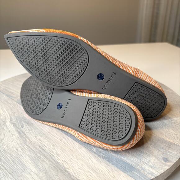 Rothy’s The Point Orange Sherbet Slip On Shoes Flats Women's Size 6.5 - Picture 9 of 14